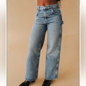 AGOLDE Magda Denim Carpenter Jeans High Rise Wide Leg